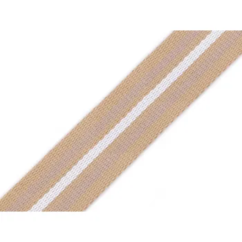 Oboustranný popruh šíře 38 mm Varianta: béžová písková