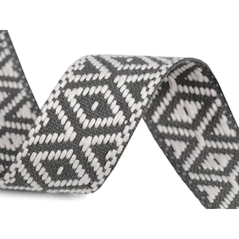 Oboustranný popruh šíře 38 mm Varianta: 2 šedá