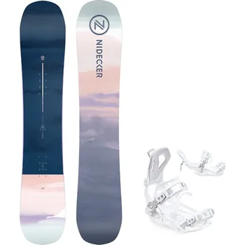 Snowboard Snowboard komplet Nidecker Ora + vázání Fastec FT360 white Velikost: 139 cm, Velikost vázání: M