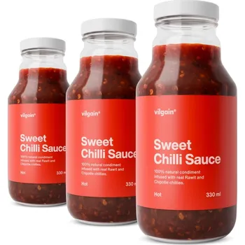 Omáčka Vilgain Sweet Chilli Sauce – 3× Pálivá 330 ml
