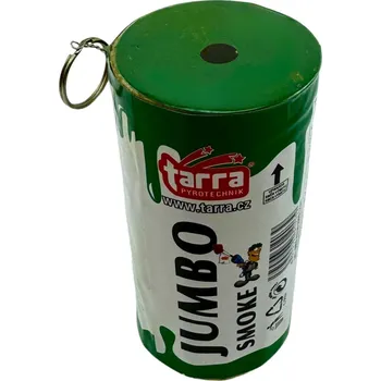 Zábavní pyrotechnika DÝMOVNICE - JUMBO SMOKE - ZELENÁ - 1ks - trhací pojistka