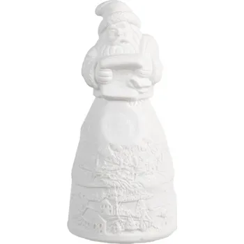 Porcelánová vánoční dekorace s LED světýlky Santa Claus II – 5x11 cm