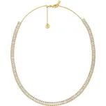 Michael Kors Pozlacený tenisový náhrdelník se zirkony Brilliance Kors MKJ8414CZ710 + 2 měsíce na vrácení zboží