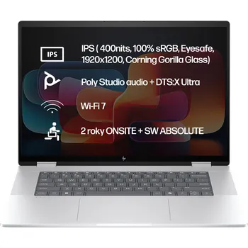 Notebook Notebook HP ENVY x360 16-ac0433nc Silver Celokovový
