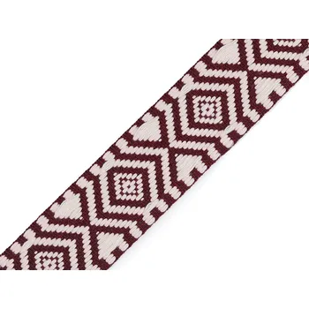 Oboustranný popruh šíře 38 mm Varianta: 3 hnědá