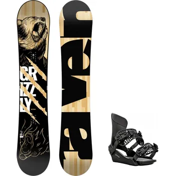 Snowboarding Snowboard komplet Raven Grizzly + vázání Raven King black Velikost: 161 cm, Velikost vázání: L