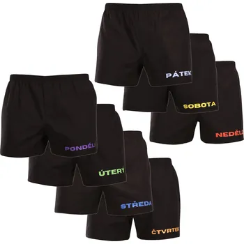 Trenýrky 7PACK pánské trenky Nedeto Week 2 (7NTF2) XXL Možnost vrácení zboží ZDARMA do 120 dnů!