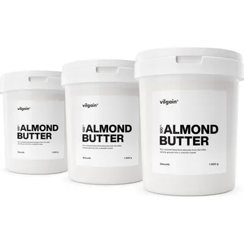 Vilgain Mandlové máslo blanšírované – 3×&nbsp;jemné mandle 1&nbsp;000&nbsp;g + Dárek: vzorek k objednávce zdarma