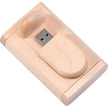 Motýlek Blingstar Dřevěný USB flash disk - 32GB - dřevo - Maple 1733