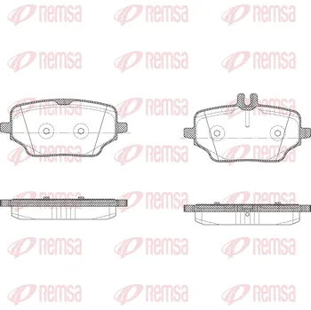 Brzdová destička Sada brzdových destiček, kotoučová brzda REMSA 1895.00