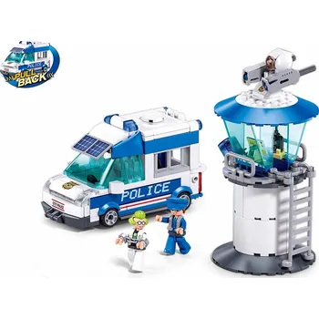 Stavebnice Sluban Metropolis M38-B1218 Přepravní vůz zásahové jednotky: Gangsteři za mřížemi