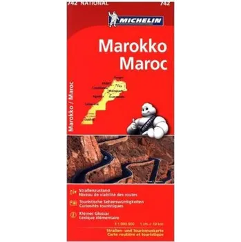 Michelin Karte Marokko. Maroc