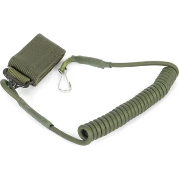 Airsoft Imperator Tactical Pružné jistící lanko na pistoli - olivové