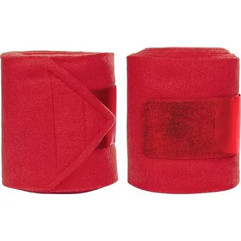 Vybavení pro koně Bandáže fleecové HKM Innovation 11 x 300 cm - 4 ks červená červená