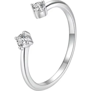 Prsten For Silver Prsten s Moissanitem Double - Stříbro 925