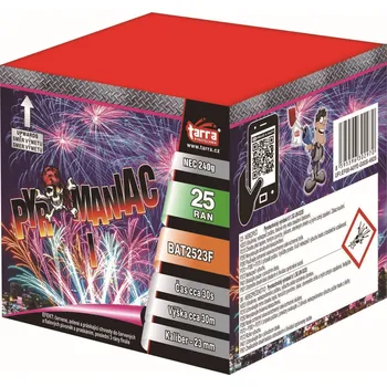 Zábavní pyrotechnika BATERIE VÝMETNIC PYROMANIAC I 25 RAN 18/1
