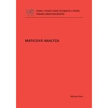 Cizojazyčná kniha Maticová analýza - Dont, Miroslav