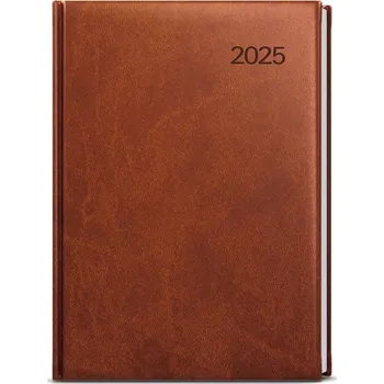 Diář Diář 2025 Týdenní diář - Oskar - Vivella - A5 - hnědá (BTO6-7-25)