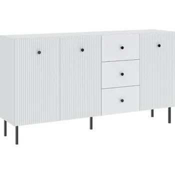 Komoda Komoda 3D3S ALMONTE bílá/černá