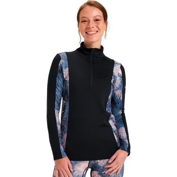 Dámské tričko Tričko Roxy Daybreak Brushed Half Zip wild wind darknight L 2025 - Odesíláme do 24 hodin