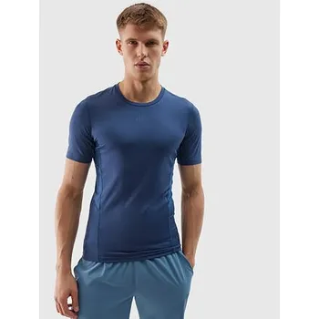 Pánské tričko Pánské sportovní tričko slim z recyklovaných materiálů 4F velikost XXL modrá