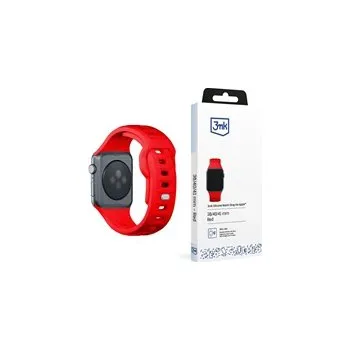 Chytré hodinky 3mk Silicone Watch Strap pro Apple 38/40/41 mm Red