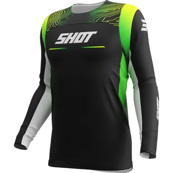 Moto dres Motokrosový dres Shot Contact Apex fluo žlutý