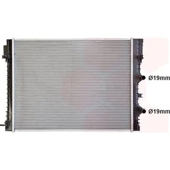 Motor automobilu Chladič nízké teploty, chladič plnicího vzduchu VAN WEZEL 43014703