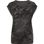 Build Your Brand Dámské triko BY112 Dark Camo XS