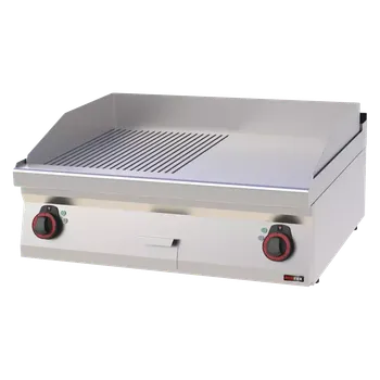 Grilovací deska 80x51 elektrická chromovaná kombinovaná bez podestavby 400 V | REDFOX - FTHRC 70/08 E