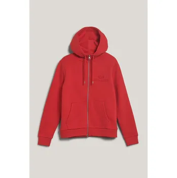 Dámská mikina MIKINA GANT REG TONAL SHIELD ZIP HOODIE BRIGHT RED