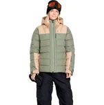 Bunda na snowboard Volcom Wms Puffleup Jacket lichen green L 2025 - Odesíláme do 24 hodin