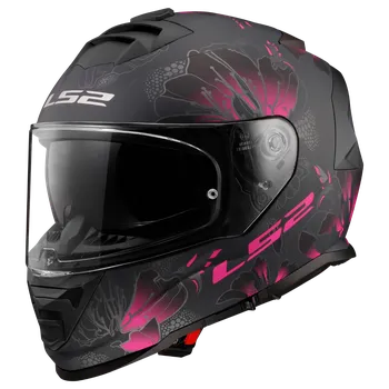 Helma na motorku LS2 FF800 STORM II BURST MATT BLACK PINK-06