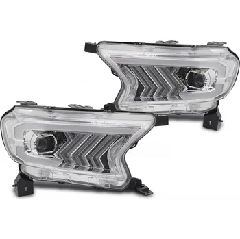 Přední světlomet TUNING-TEC Přední světla Ford Ranger V 16-22 chrom TUBE LIGHT