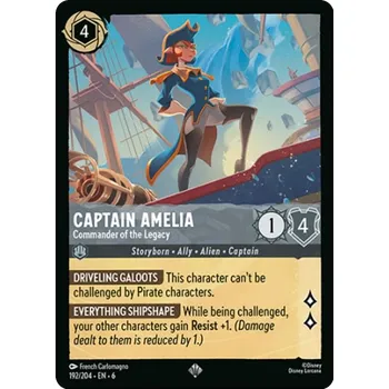 Sběratelská karetní hra Captain Amelia 192/204 - Azurite Sea Typ karty: Non-Holo