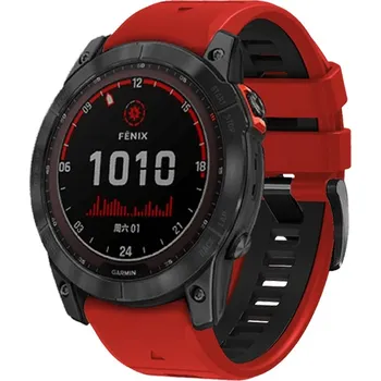 Řemínek na hodinky Odolný Garmin QuickFit řemínek 22mm - Červený IR-AWGW-0269