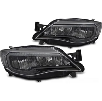 Přední světlomet TUNING-TEC Přední světla Subaru WRX 08-14 černá TUBE LIGHT LED I