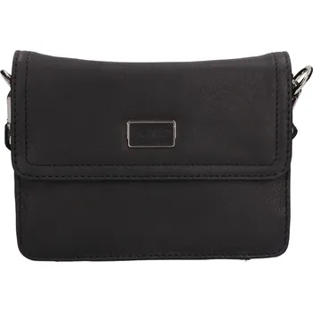 Kabelka Lagen dámská měkká kožená crossbody kabelka černá blc-23-2699 black