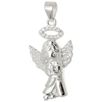 Přívěsek Stříbrný přívěšek anděl STRZ0335F