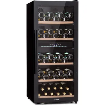 Chlazení Klarstein Barossa 54cm 91 Lahví Vestavná Dvouzónová Vinotéka Černá (10045826)