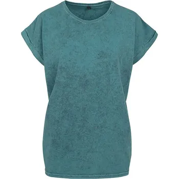 Build Your Brand Dámské triko BY053 Teal Black 5XL