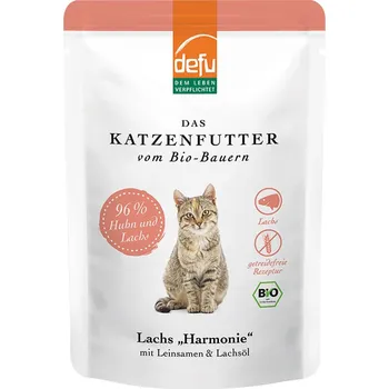Krmivo pro kočku Defu Harmonie losos v bio kvalitě 85 g