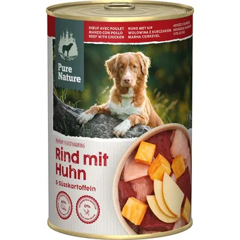 Krmivo pro psa Pure Nature ADULT čisté hovězí maso s batáty 6 × 400 g