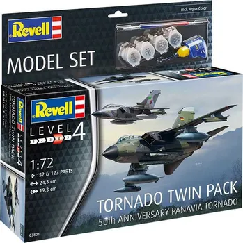 Plastikový model Revell ModelSet letadlo 63801 - Tornado 50th Anniversary Twinpack (1:72)