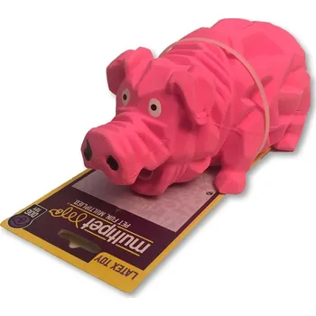 Hračka pro psa Hračka Multipet Origami Pals chrochtající prase latex 20,5 cm