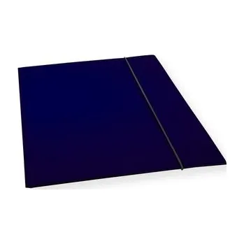 Set školních potřeb Teczka A4 z gumką lakier granatowa 300gsm (10szt)