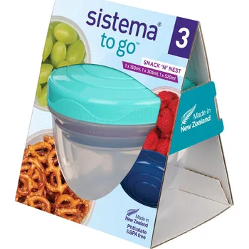 Svačinový box Sada kelímků Sistema To Go různé velikosti