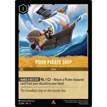 Karetní hra Pooh Pirate Ship 032/204 - Azurite Sea Typ karty: Non-Holo