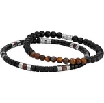 Fossil Stylový set pánských korálkových náramků JGFTSET1064 + 2 měsíce na vrácení zboží