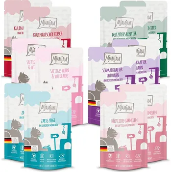 Krmivo pro kočku MjAMjAM Quetschie zkušební balení 5, 12 × 125 g